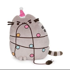 PUSHEEN CHRISTMAS LIGHTS, 10 IN Light Up Plush (New & Sealed)